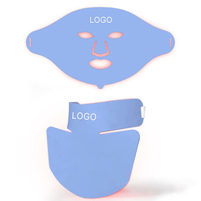 kupować Skóra 7 kolorów Red Light Panel Therapy Mask Photon Face Neck Silikon 470nm produkcja internetowa