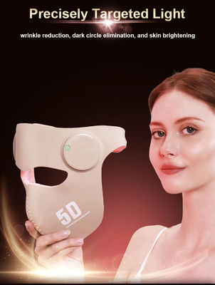 kupować 3D LED Maska twarzy z 660nm 460nm 850nm 1064nm 288 LED, 2 tryby, terapia czerwonym i niebieskim światłem dla odmłodzenia skóry, przeciw starzeniu, redukcji trądziku i zmarszczek produkcja internetowa