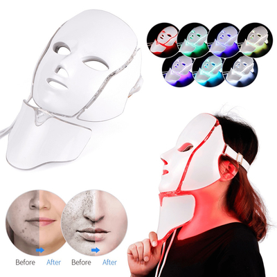 kupować Odmładzanie skóry 7 kolorów Urządzenia do pielęgnacji twarzy Facial LED Mask produkcja internetowa
