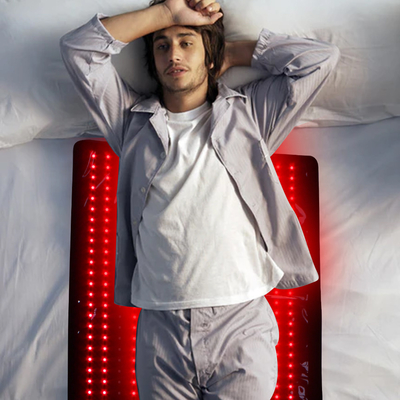 Całe ciało Czerwone poduszki do terapii światłem Matka do jogi Led Infrared Light Blanket