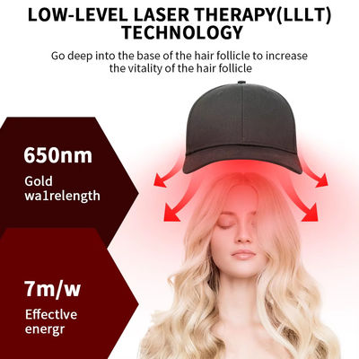Nowy przyjście Bliskie podczerwień Wznowienie wzrostu włosów Oświetlenie przeciwbólowe 660 850 Czerwone światło Led Therapy Cap Czerwone światło Led Therapy Hat