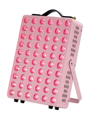Różowa maszyna do terapii światłem LED 300W 660Nm 850Nm Przenośne panele