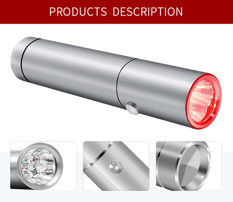 Pudełko upominkowe Pakowane 630nm 660nm 850nm 3 LED Red Light Latarka do redukcji zmarszczek