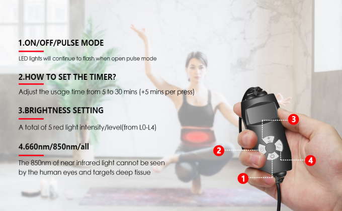 Utrata masy ciała 850nm LED Light Therapy Machine Podczerwień Body Pad Wrap Belt 1