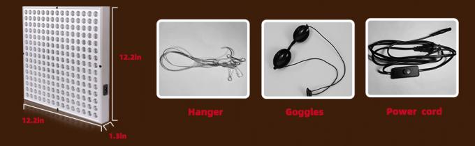 660nm w pobliżu lampy na podczerwień Panel terapii światłem czerwonym LED 850nm 45w aluminium 0