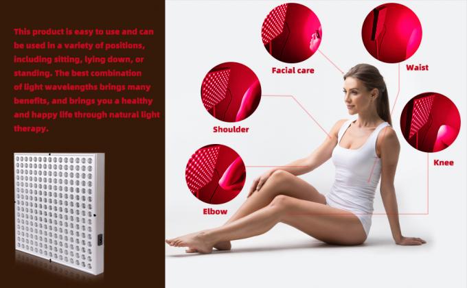 660nm w pobliżu lampy na podczerwień Panel terapii światłem czerwonym LED 850nm 45w aluminium 1